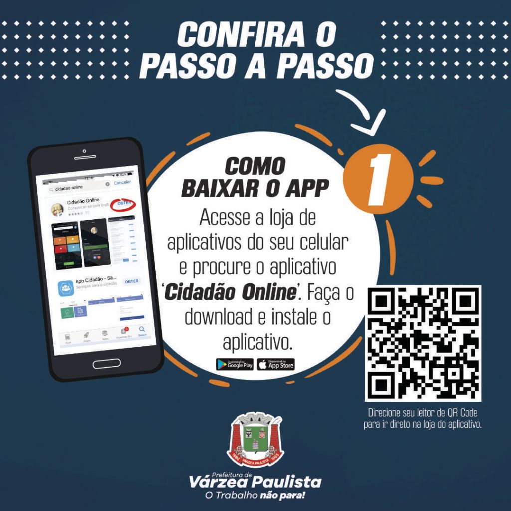 Aprenda o passo a passo para se cadastrar no app Cidadão Online -  Prefeitura de Várzea Paulista